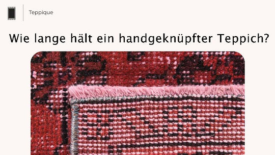 Rückseite eines handgeknüpften Teppichs mit sichtbaren Knoten für Qualitäts- und Haltbarkeitsbewertung